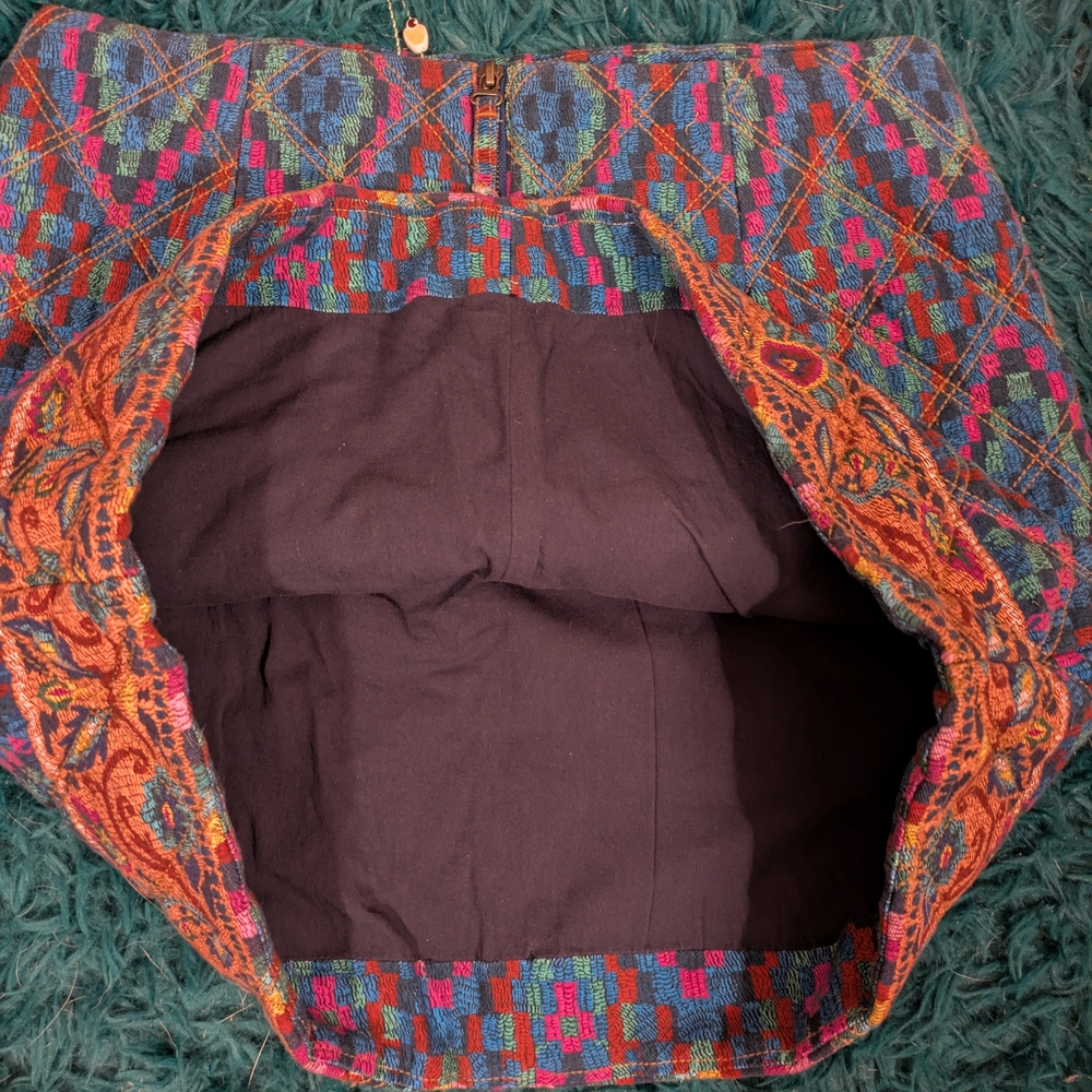 Farm Rio-Multicolor Mini Skirt (Size L) - Picture 3 of 5